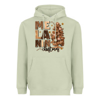 Matcha melanin christmas with christmas tree Heavyweight Hoodie - MaliasSmallBusiness