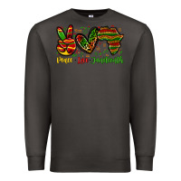 Smoke peace love juneteenth Premium Sweatshirt - Zillion Design Studio