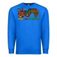 True Royal peace love juneteenth Premium Sweatshirt - Zillion Design Studio