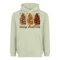 Matcha melanin christmas trees Heavyweight Hoodie - MaliasSmallBusiness