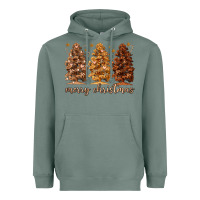 Sage melanin christmas trees Heavyweight Hoodie - MaliasSmallBusiness