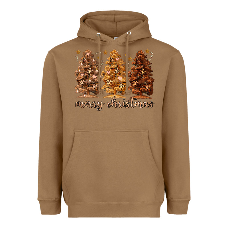 Melanin Christmas Trees Heavyweight Hoodie by MaliasSmallBusiness | Teevron