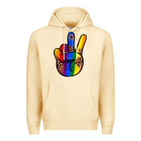 Pina Colada pride leopard peace hand Premium Hoodie - JahusDesignShop