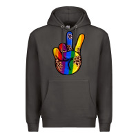 Smoke pride leopard peace hand Premium Hoodie - JahusDesignShop