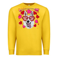 Lemon valentine's day  white shepherd Premium Sweatshirt - RanaPortraitStore
