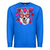 True Royal valentine's day  white shepherd Premium Sweatshirt - RanaPortraitStore