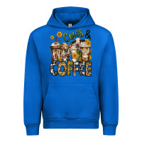 Cobalt cows and coffee cups Urban Hoodie - Jasminsmagicworld