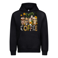 Foreset Green cows and coffee cups Urban Hoodie - Jasminsmagicworld