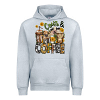 Heather Grey cows and coffee cups Urban Hoodie - Jasminsmagicworld