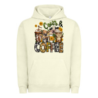 Pigment Pistachio cows and coffee cups Urban Hoodie - Jasminsmagicworld