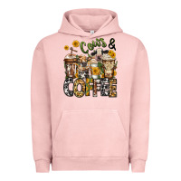Pigment Salmon cows and coffee cups Urban Hoodie - Jasminsmagicworld