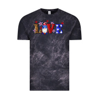 Cloud Black american flag gnomes love Vintage Tee - Artiststas