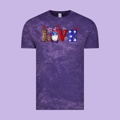 American Flag Gnomes Love Vintage Tee Designed By Artiststas