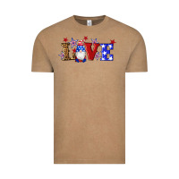Vintage Coffee american flag gnomes love Vintage Tee - Artiststas