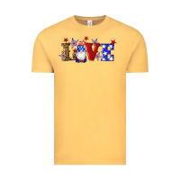 Vintage Mustard american flag gnomes love Vintage Tee - Artiststas