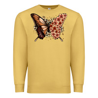 Antique Gold melanin  butterfly Premium Sweatshirt - Zillion Design Studio