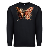 Black melanin  butterfly Premium Sweatshirt - Zillion Design Studio