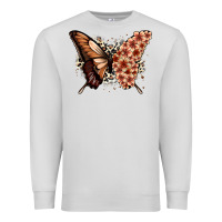 Dove Grey melanin  butterfly Premium Sweatshirt - Zillion Design Studio