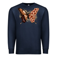 Navy melanin  butterfly Premium Sweatshirt - Zillion Design Studio