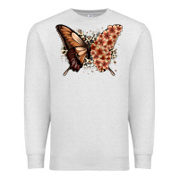 Oatmeal Heather melanin  butterfly Premium Sweatshirt - Zillion Design Studio