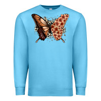 Ocean Blue melanin  butterfly Premium Sweatshirt - Zillion Design Studio