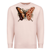 Pale Pink melanin  butterfly Premium Sweatshirt - Zillion Design Studio
