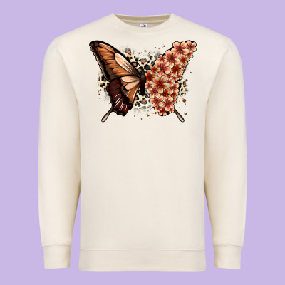 Premium Sweatshirt melanin  butterfly