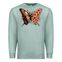 Seafoam melanin  butterfly Premium Sweatshirt - Zillion Design Studio