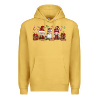 Antique Gold Christmas Gnomes Premium Hoodie - Artiststas