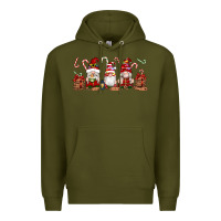 Army Green Christmas Gnomes Premium Hoodie - Artiststas