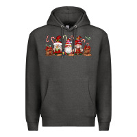 Charcoal Heather Christmas Gnomes Premium Hoodie - Artiststas