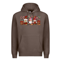 Coffee Christmas Gnomes Premium Hoodie - Artiststas