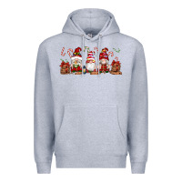 Heather Grey Christmas Gnomes Premium Hoodie - Artiststas