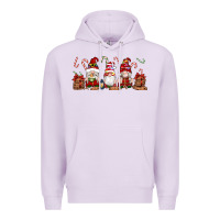 Lilac Christmas Gnomes Premium Hoodie - Artiststas