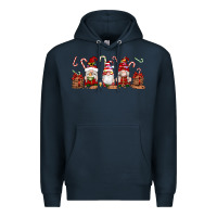 Navy Christmas Gnomes Premium Hoodie - Artiststas