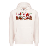 Pale Pink Christmas Gnomes Premium Hoodie - Artiststas
