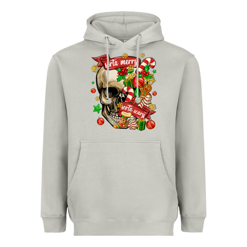 Sorta Merry Sorta Scary Heavyweight Hoodie by MaliasSmallBusiness | Teevron
