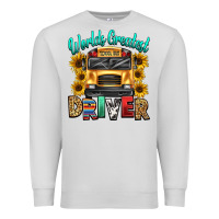 Dove Grey worlds greatest school bus driver Premium Sweatshirt - texasbilliewilder