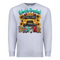 Heather Grey worlds greatest school bus driver Premium Sweatshirt - texasbilliewilder