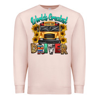 Pale Pink worlds greatest school bus driver Premium Sweatshirt - texasbilliewilder