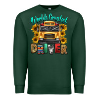 Sports Green worlds greatest school bus driver Premium Sweatshirt - texasbilliewilder