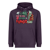 Plum girls just wanna have funds Heavyweight Hoodie - MaliasSmallBusiness