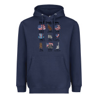 Navy god says i am Heavyweight Hoodie - MaliasSmallBusiness