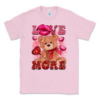 Bubblegum Pink love more with toy bear Classic Tee - FaDigitalArtStudio