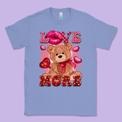 Love More With Toy Bear Classic Tee Designed By Fadigitalartstudio