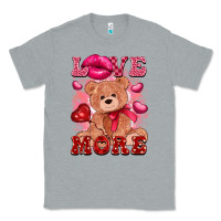 Heather Grey love more with toy bear Classic Tee - FaDigitalArtStudio