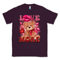Plum love more with toy bear Classic Tee - FaDigitalArtStudio