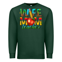 Sports Green wife mom teacher Premium Sweatshirt - texasbilliewilder