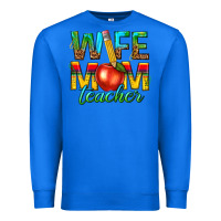 True Royal wife mom teacher Premium Sweatshirt - texasbilliewilder
