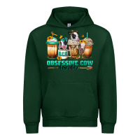 Forest Green ocd obsessive cow disorder coffee cups Urban Hoodie - Jasminsmagicworld